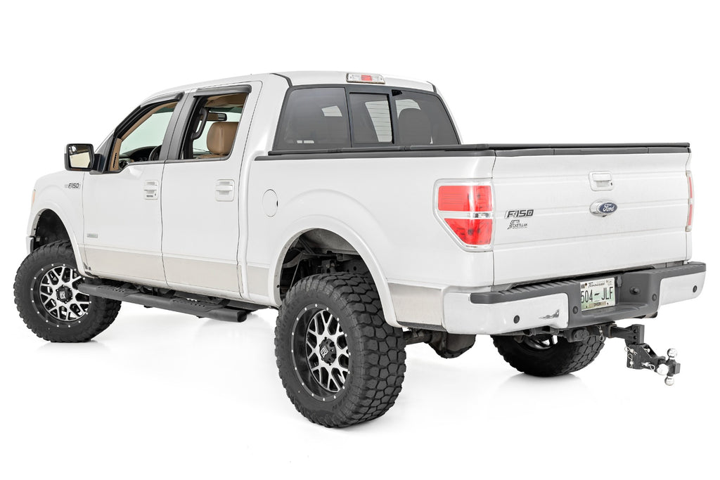 Oval Nerf Step | Crew Cab | Black | Ford F-150 2WD/4WD (2009-2014) Rough Country