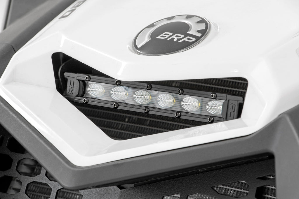 LED Light | Cowl Mount | 6" Black Slimline | Can-Am Maverick X3 Rough Country
