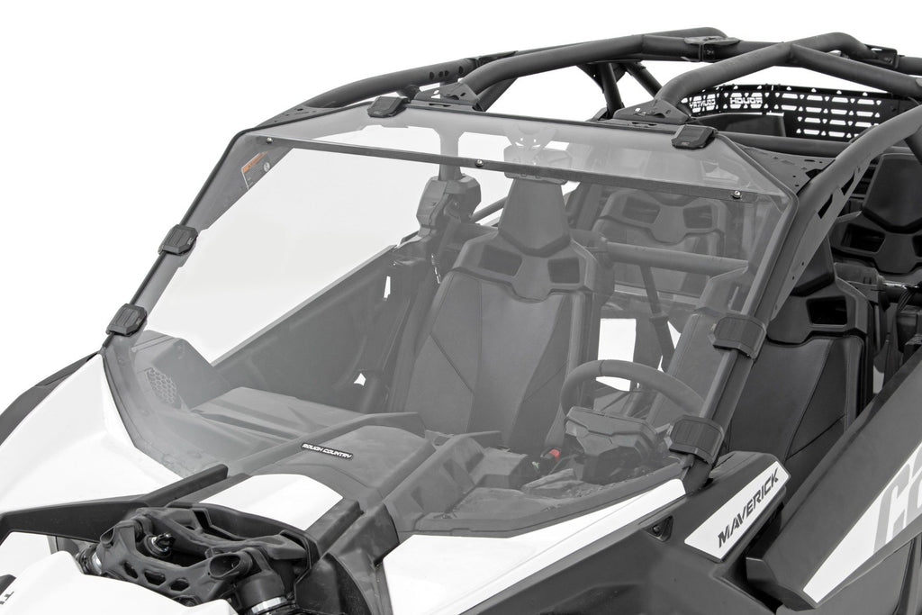 Full Windshield | Scratch Resistant | Can-Am Maverick X3 Rough Country