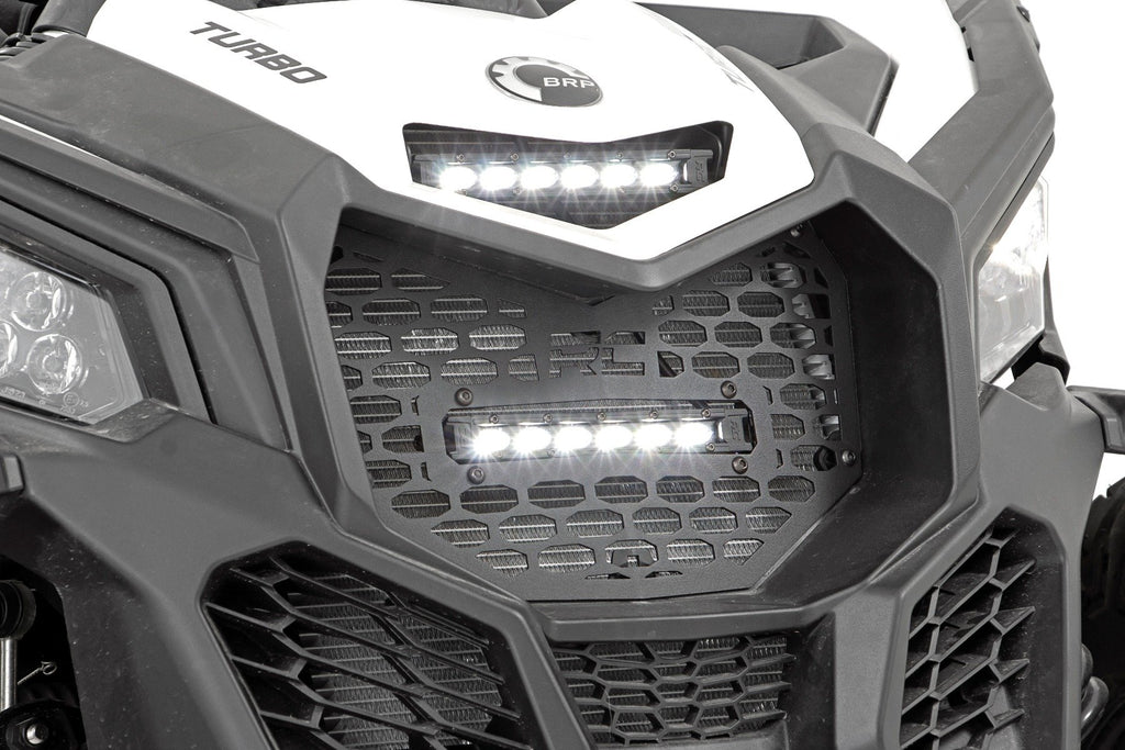 LED Light | Grille Mount | 6" Black Slimline | Can-Am Maverick X3 Rough Country