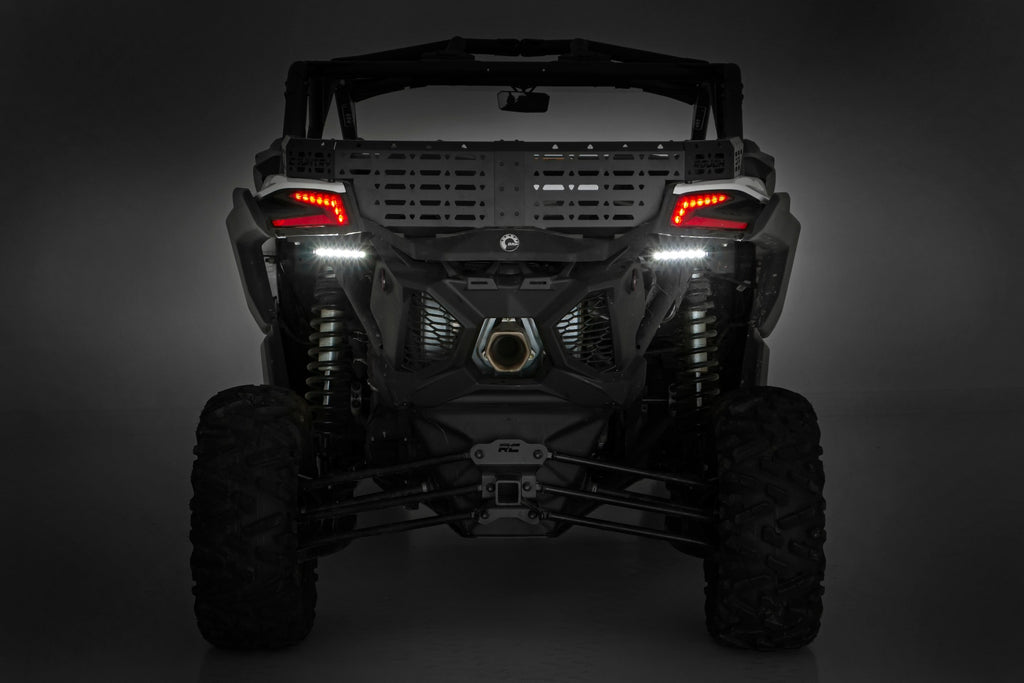 LED Light | Tail Light Mount | 6" Black Slimline Pair | Can-Am Maverick X3 Rough Country