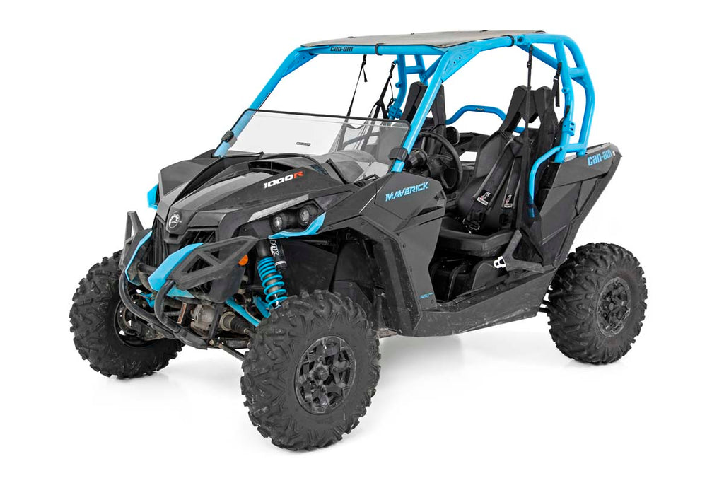 Half Windshield | Scratch Resistant | Can-Am Maverick/Maverick Max/Maverick Turbo Max Rough Country