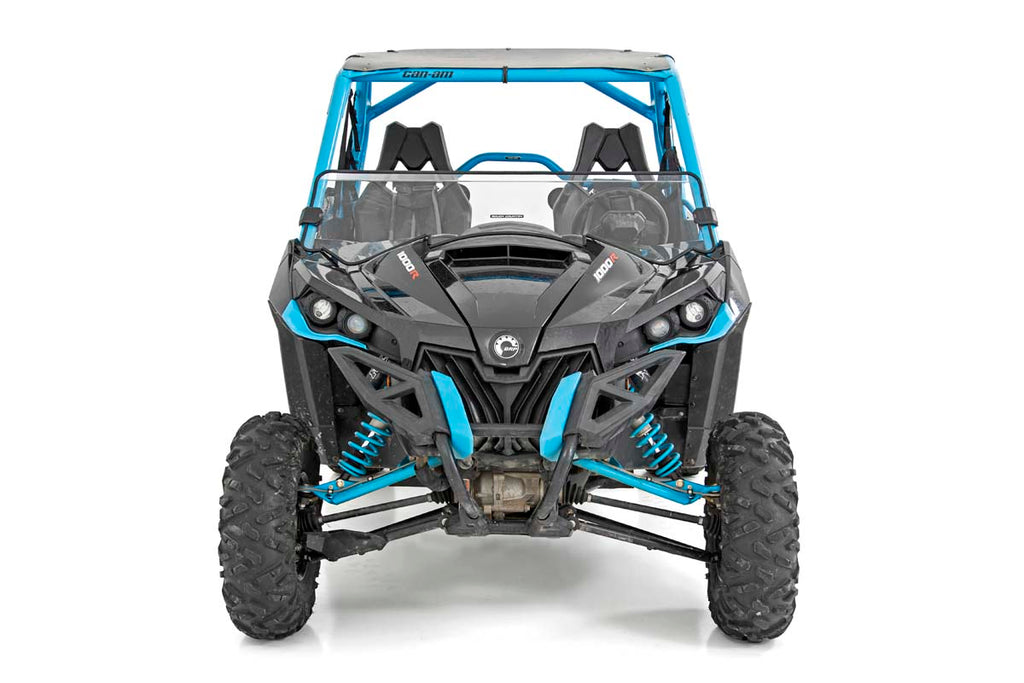 Half Windshield | Scratch Resistant | Can-Am Maverick/Maverick Max/Maverick Turbo Max Rough Country