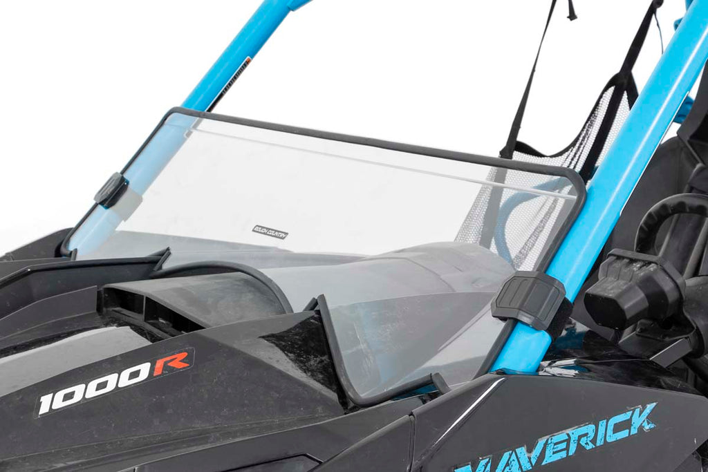 Half Windshield | Scratch Resistant | Can-Am Maverick/Maverick Max/Maverick Turbo Max Rough Country