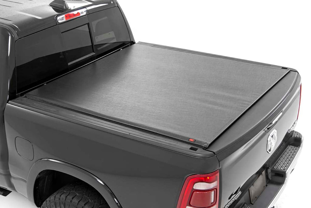 Soft Roll Up Bed Cover | 5'7" Bed | No Rambox | Ram 1500 (19-23)/1500 TRX (21-23) Rough Country