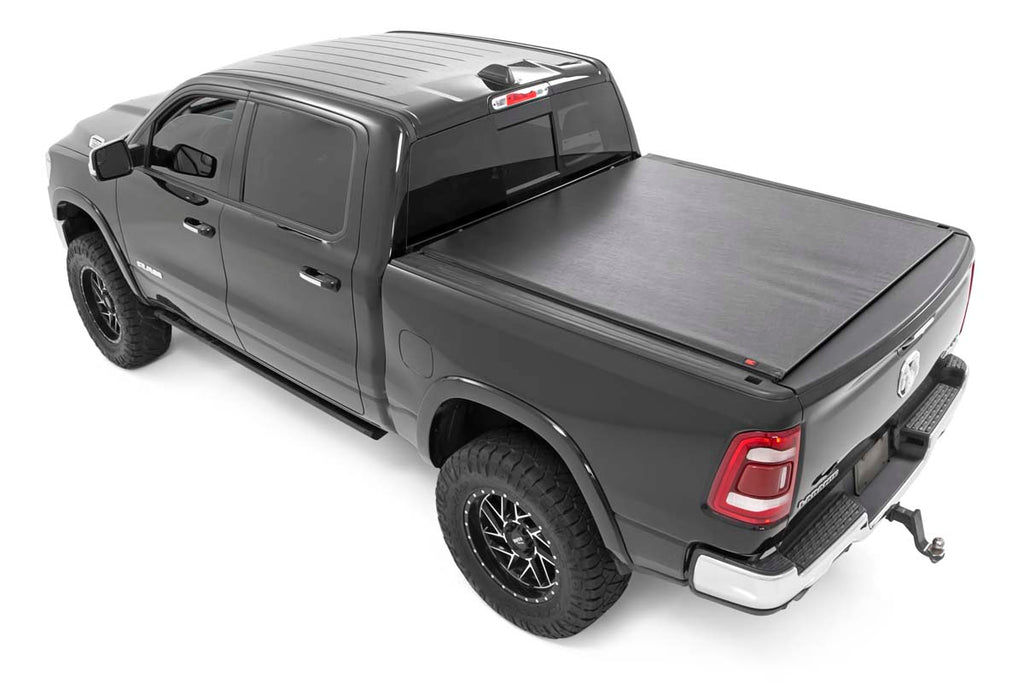 Soft Roll Up Bed Cover | 5'7" Bed | No Rambox | Ram 1500 (19-23)/1500 TRX (21-23) Rough Country