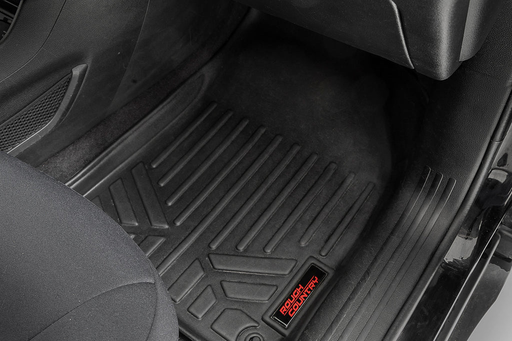 Floor Mats | FR & RR | Jeep Cherokee KL 2WD/4WD (2014-2023) Rough Country