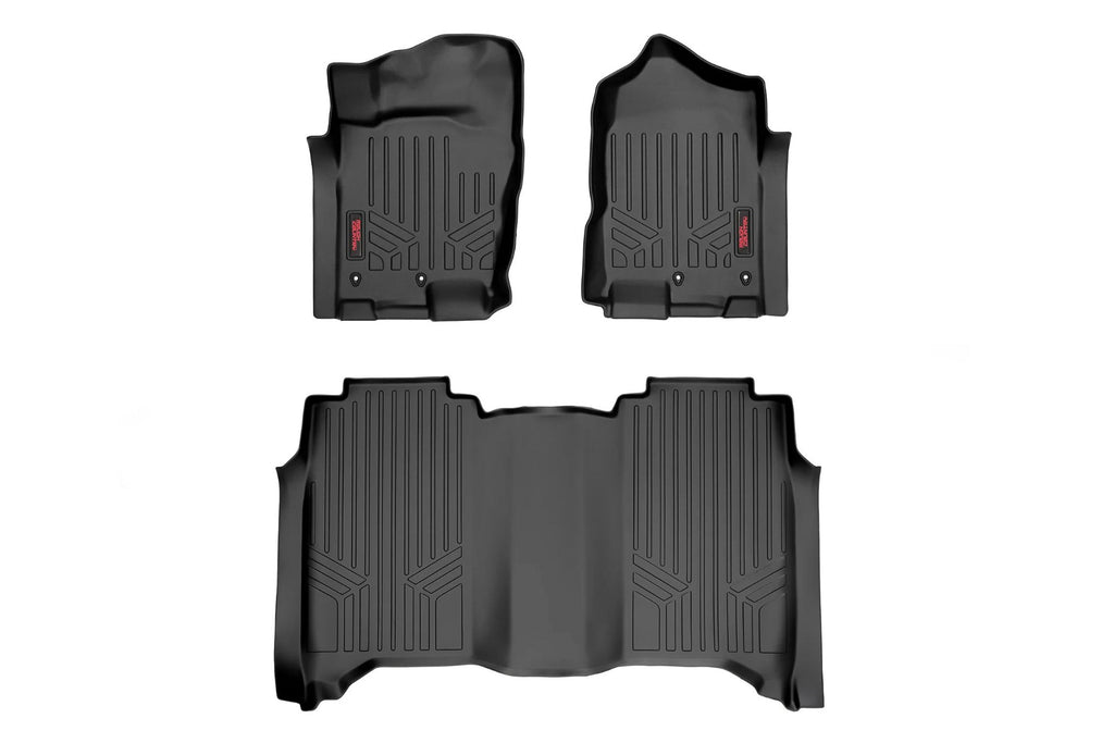 Floor Mats | FR & RR | Crew Cab | Nissan Titan 2WD/4WD (2017-2023) Rough Country
