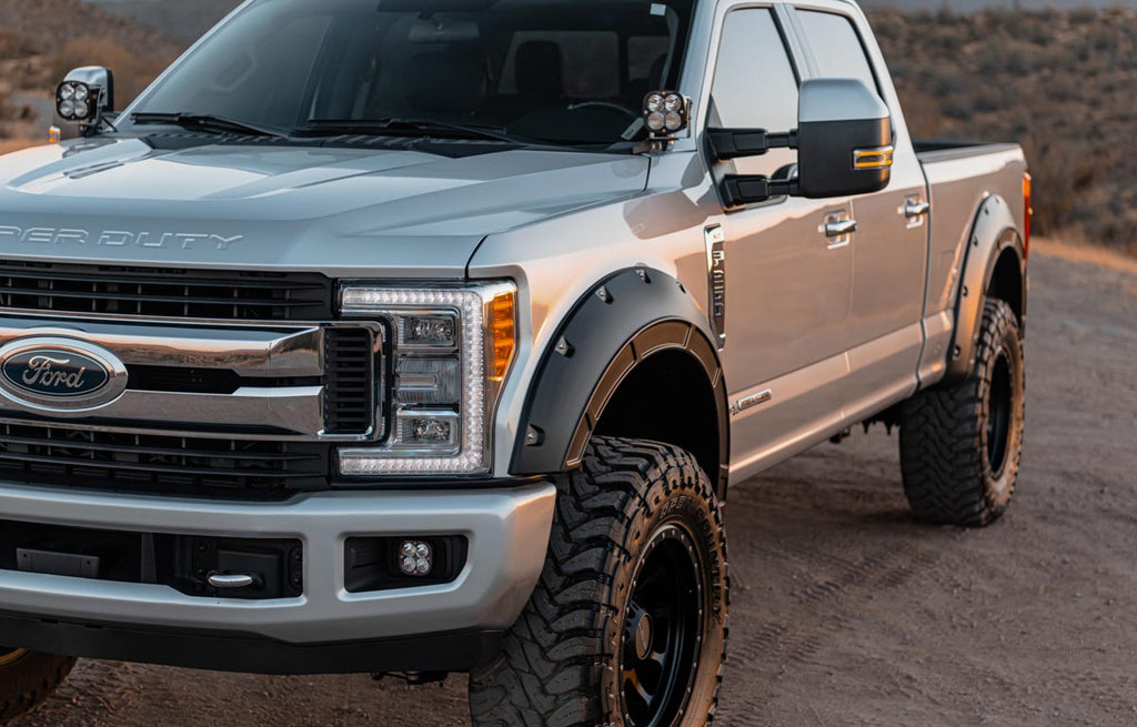 Defender Pocket Fender Flares | UM Agate Black | Ford F-250/F-350 Super Duty (17-22) Rough Country