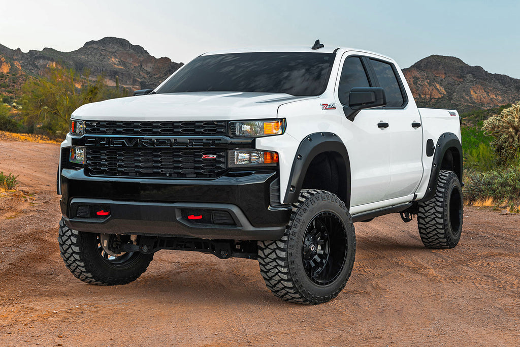 Pocket Fender Flares | GAN Silver Ice Metallic | Chevy Silverado 1500 (22-23) Rough Country