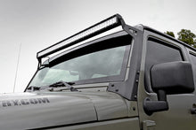 Load image into Gallery viewer, LED Light Kit | Windshield Mount | 50" Black Dual Row | Jeep Wrangler JK (07-18) Rough Country