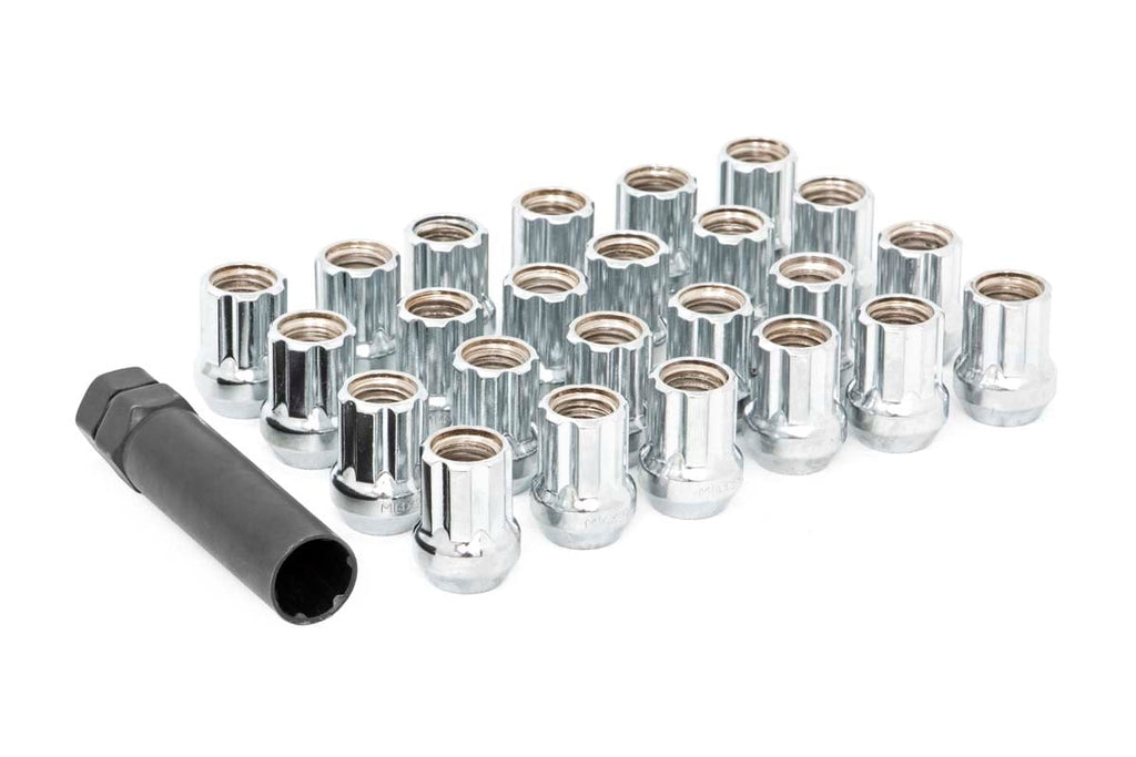 M14 x 1.5 Lug Nut Set of 32 | Chrome | Open End Rough Country