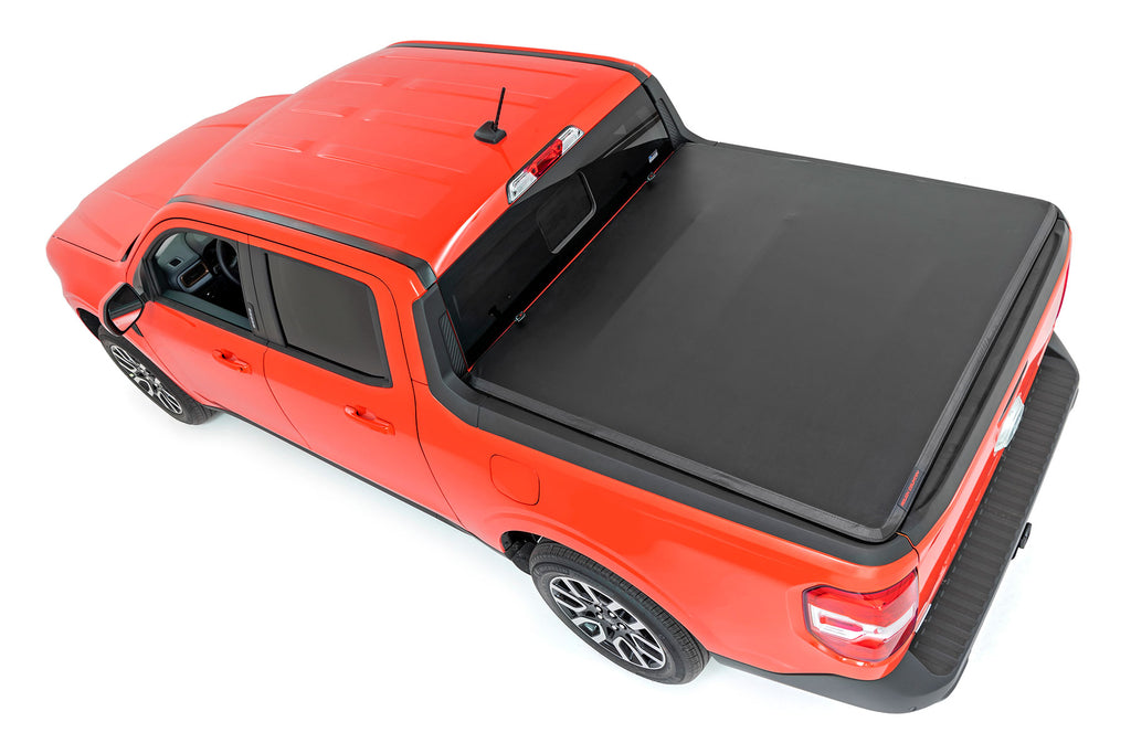 Soft Tri-Fold Bed Cover | 4'6" Bed | Ford Maverick 2WD/4WD (2022-2023) Rough Country