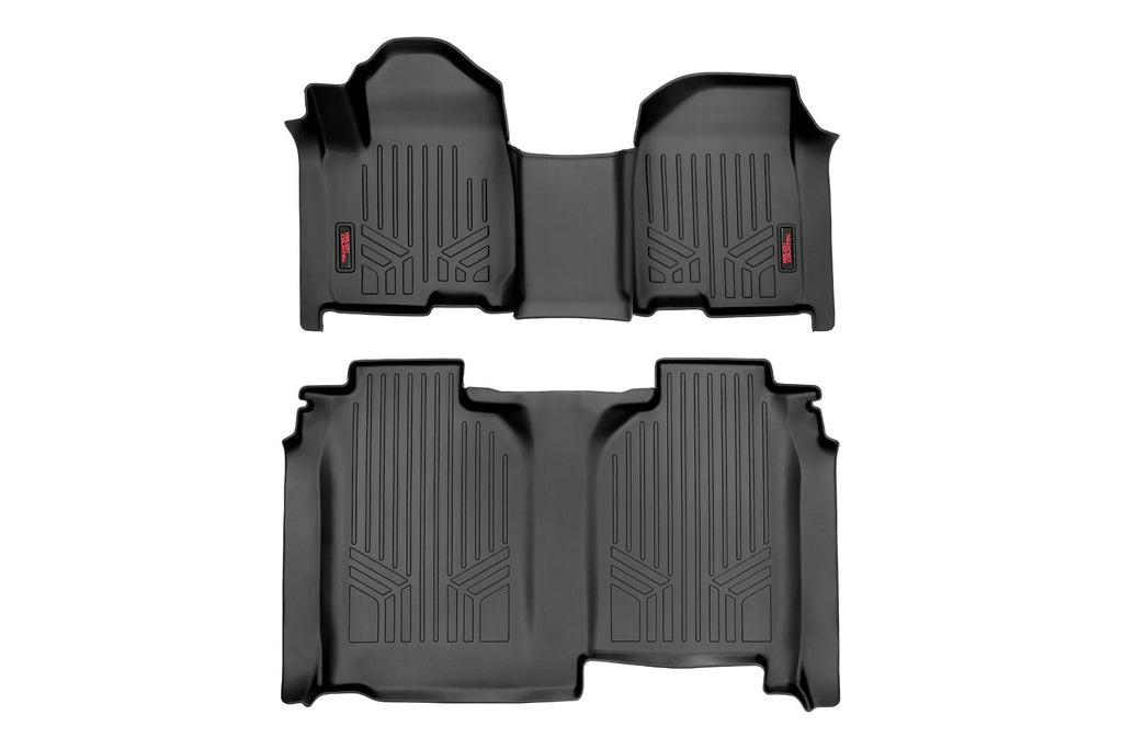 Floor Mats | FR and RR | OV Hump | Crew | w/o Underseat Storage | Chevy/GMC 1500/2500HD/3500HD (19-23) Rough Country
