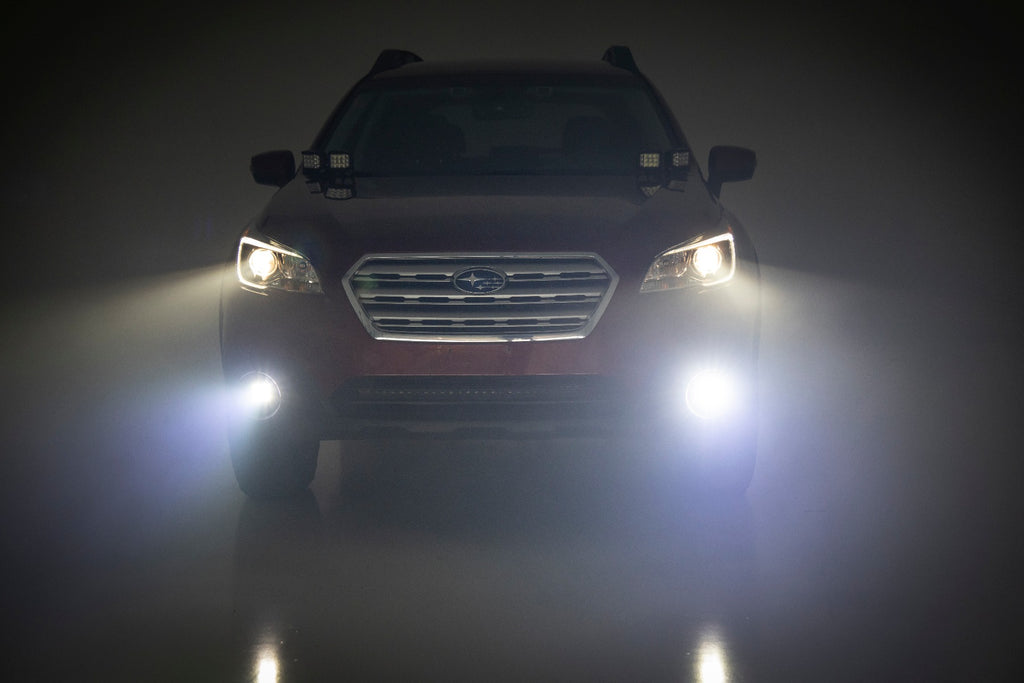 LED Light Kit | Fog Mount | 2" Black Pair | SAE | Subaru Outback (15-19) Rough Country