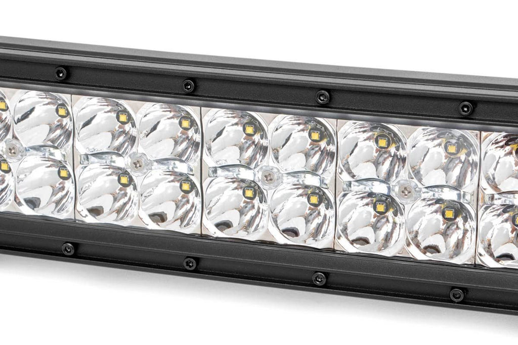Chrome Series LED | 30 Inch Light| Curved Dual Row | White DRL Rough Country