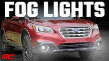 Load image into Gallery viewer, LED Light Kit | Fog Mount | 2" Black Pair | Spot | Subaru Outback (15-19) Rough Country