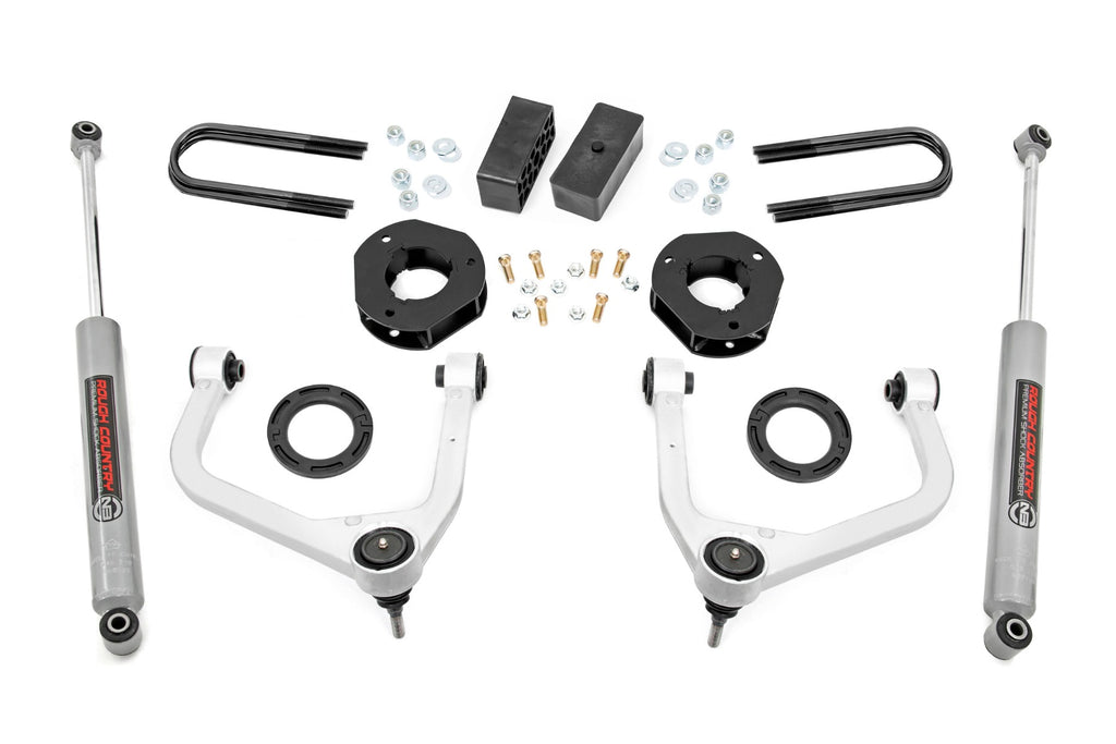 3.5 Inch Lift Kit | Mono Leaf Rear | GMC Sierra 1500 2WD/4WD (19-23) Rough Country