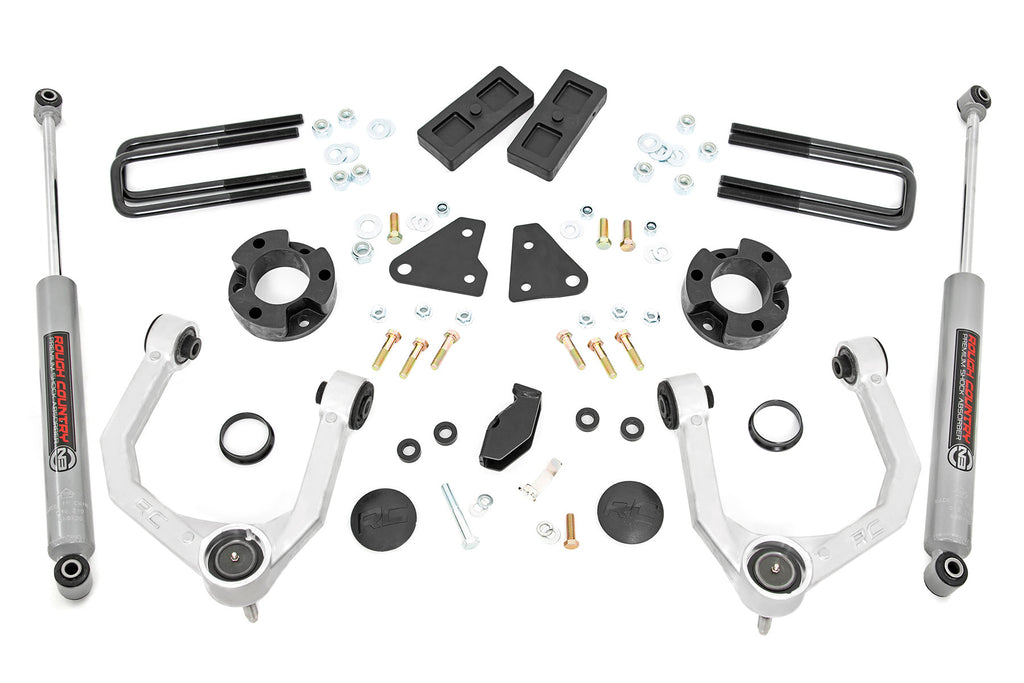 3.5 Inch Lift Kit | N3 | Cast Steel Knuckles | Ford Ranger (19-23) Rough Country