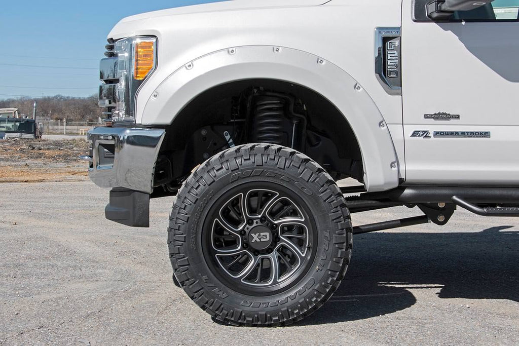 Pocket Fender Flares | Z1 Oxford White | Ford F-250/F-350 Super Duty (17-22) Rough Country