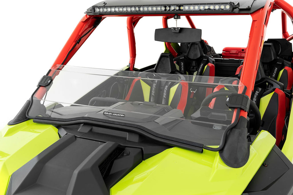 Half Windshield | Scratch Resistant | Polaris RZR Pro/Turbo R Rough Country