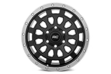 Load image into Gallery viewer, Rough Country 87 Series Wheel | Simulated Beadlock | Black/Machined | 17x8.5 | 6x5.5 | +0mm Rough Country