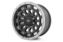 Load image into Gallery viewer, Rough Country 87 Series Wheel | Simulated Beadlock | Black/Machined | 17x8.5 | 6x5.5 | +0mm Rough Country