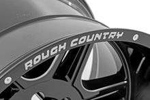 Load image into Gallery viewer, Rough Country 92 Series Wheel | Machined One-Piece | Gloss Black | 22x12 | 8x180 | -44mm Rough Country