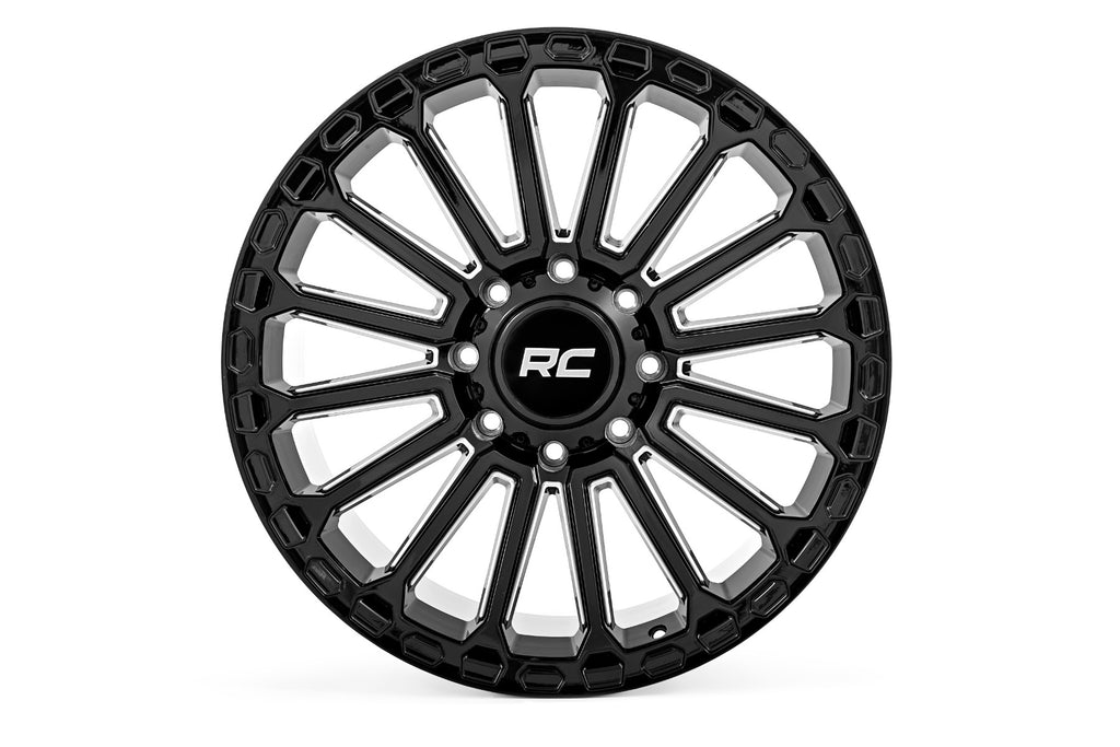 Rough Country 97 Series Wheel | One-Piece | Gloss Black | 20x10 | 8x180 | -19mm Rough Country