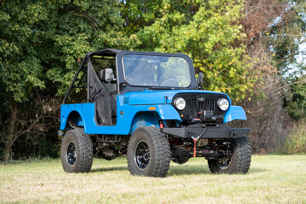 LED Light Kit | Hood Mount | 30" Black Single Row | Mahindra Roxor (19-21) Rough Country