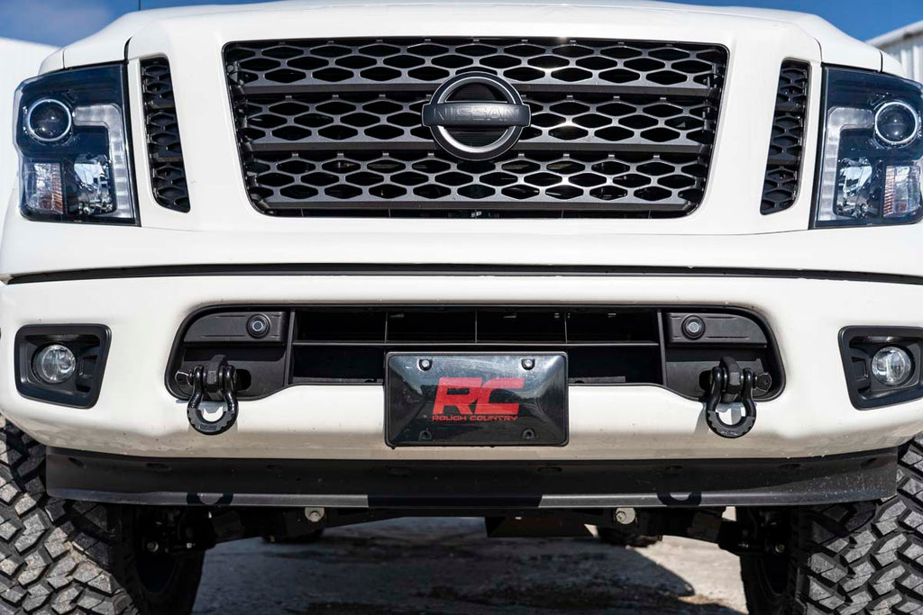 Tow Hook Brackets | D-Ring Combo | Nissan Titan 2WD/4WD (2017-2023) Rough Country