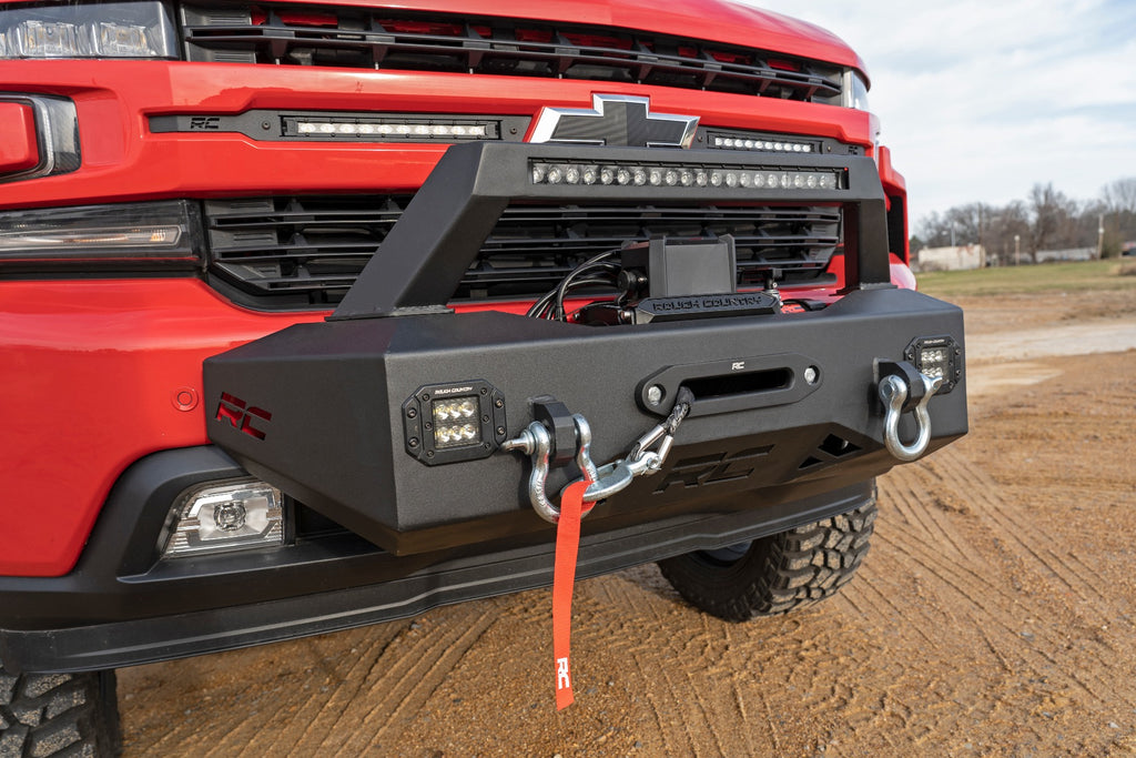 EXO Winch Mount Kit | Chevy Silverado 1500 2WD/4WD (2019-2022) Rough Country