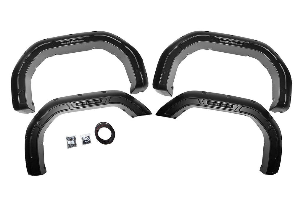 Defender Pocket Fender Flares  | Silver | GMC Sierra 2500 HD/Sierra 3500 HD (20-23) Rough Country