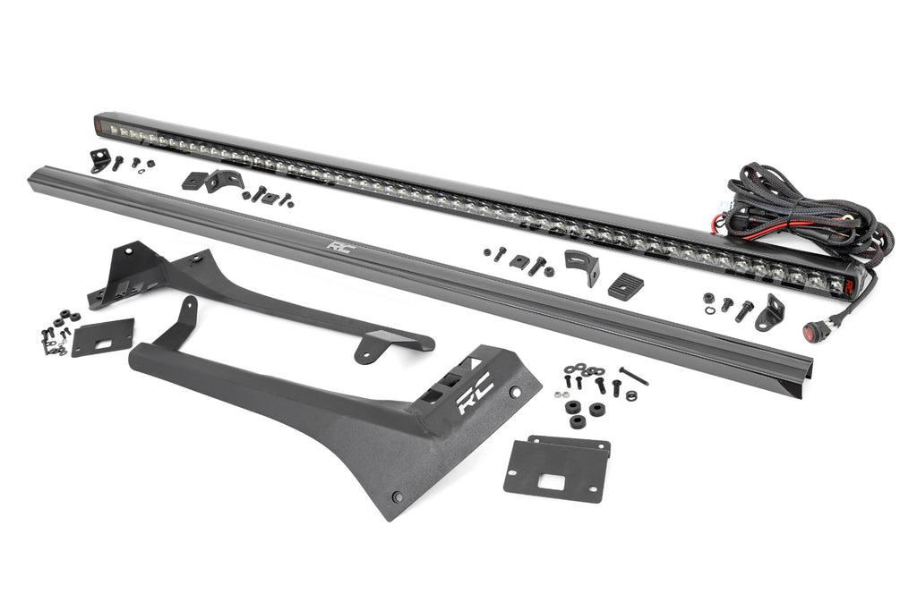 JEEP JL/JT 50IN LED UPPER WINDSHIELD MOUNT W/ 50IN SINGLE ROW Spectrum Rough Country
