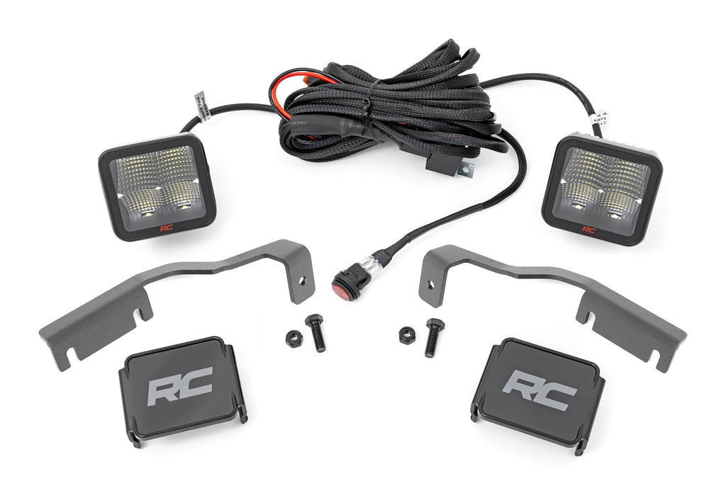 LED Light | Ditch Mount | 2" Spectrum Pair | Spot | Nissan Frontier (22-23) Rough Country