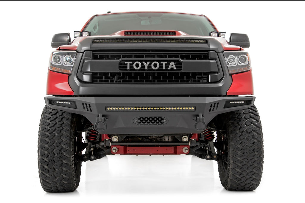 LED Light Kit | Hood Bulge | 40" White/Amber Strip | Toyota Tundra (14-21) Rough Country