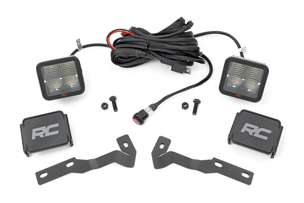 LED Light | Ditch Mount | 2" Spectrum Pair | Spot | Toyota Tacoma (16-23) Rough Country