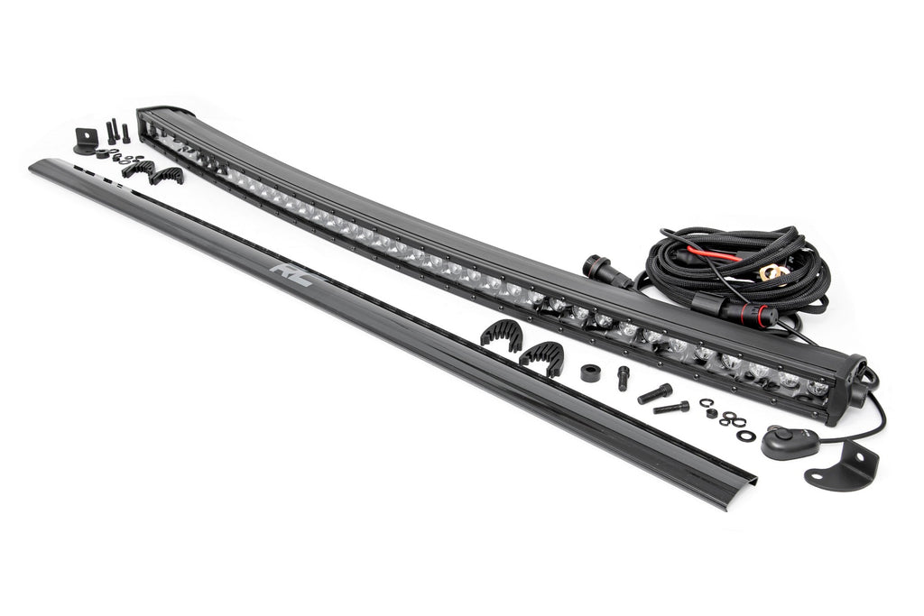 Black Series LED | 40 Inch Light| Curved Single Row Rough Country