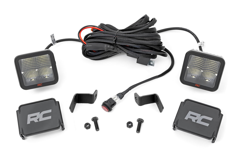 LED Light | Ditch Mount | 2" Spectrum Pair | Spot | Ford F-150 (15-23)/F-150 Lightning (2022) Rough Country