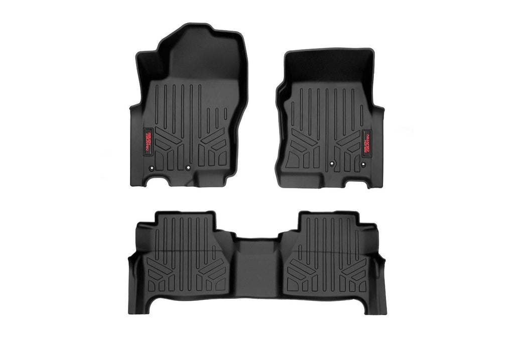 Floor Mats | FR & RR | Crew Cab | Nissan Frontier 2WD/4WD (22-23) Rough Country