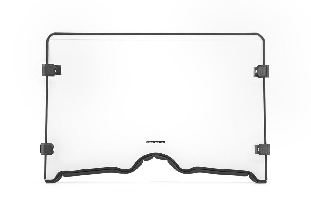 Full Windshield | Scratch Resistant | Yamaha Rhino 450/660/700 Rough Country