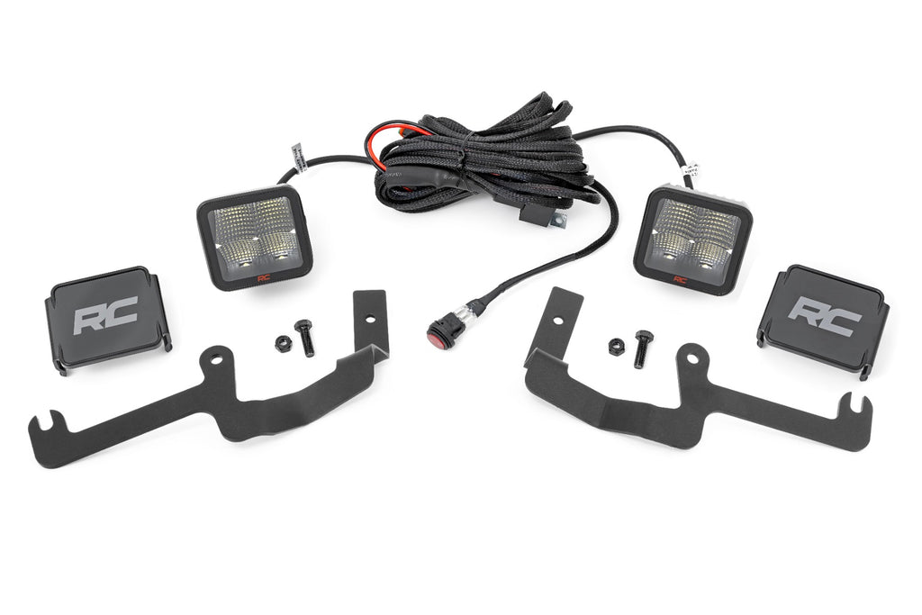 LED Light | Ditch Mount | 2" Spectrum Pair | Spot | Chevy Silverado 1500 (19-23) Rough Country