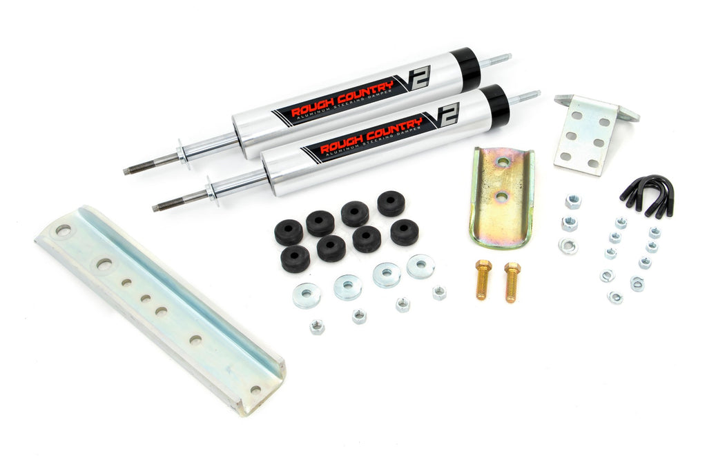 V2 Steering Stabilizer | Dual | Ford Ranger 4WD (1983-1990) Rough Country